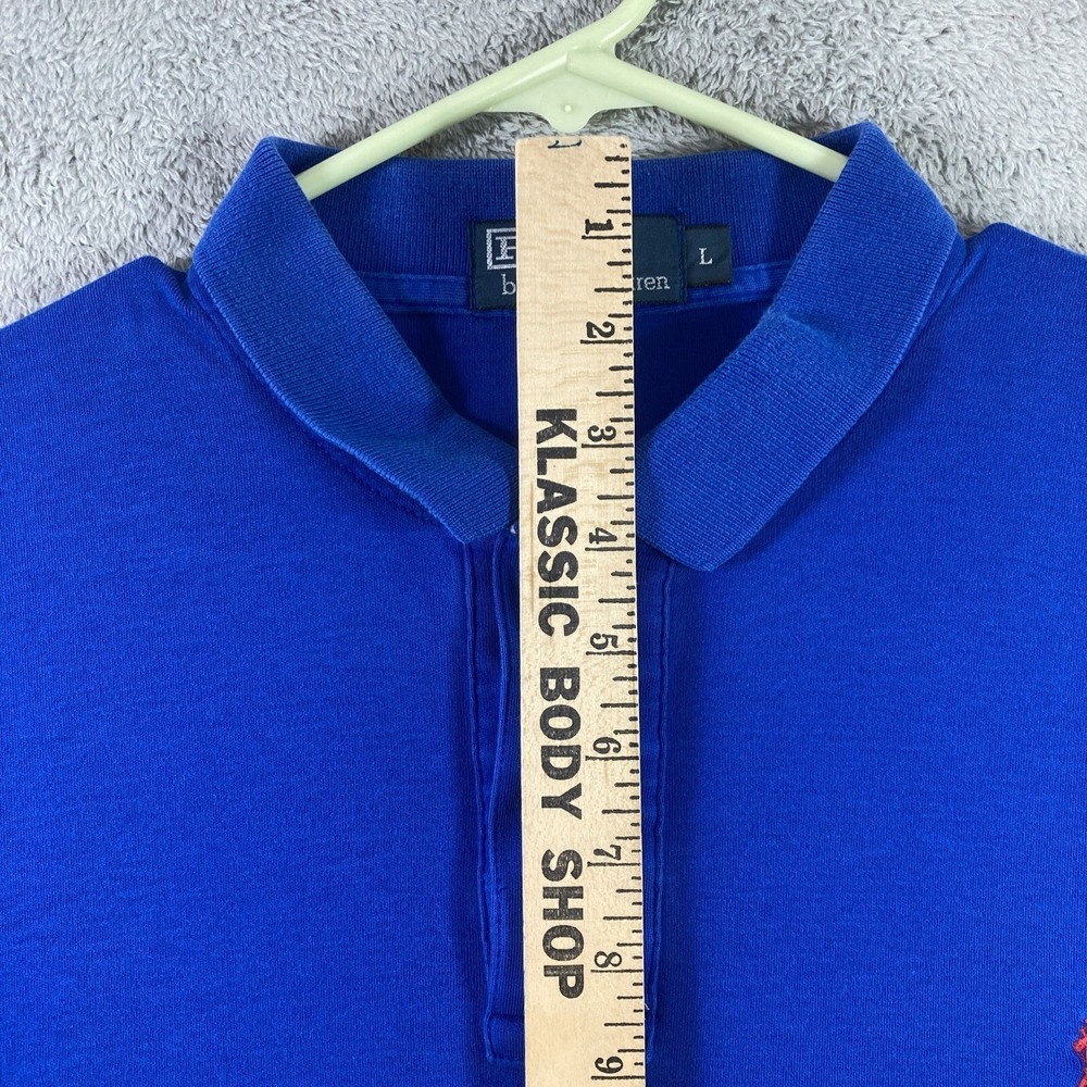 Ralph Lauren Polo Shirt Men Large Blue Preppy Casual Pony Logo Short Sleeve - Picture 9 of 13